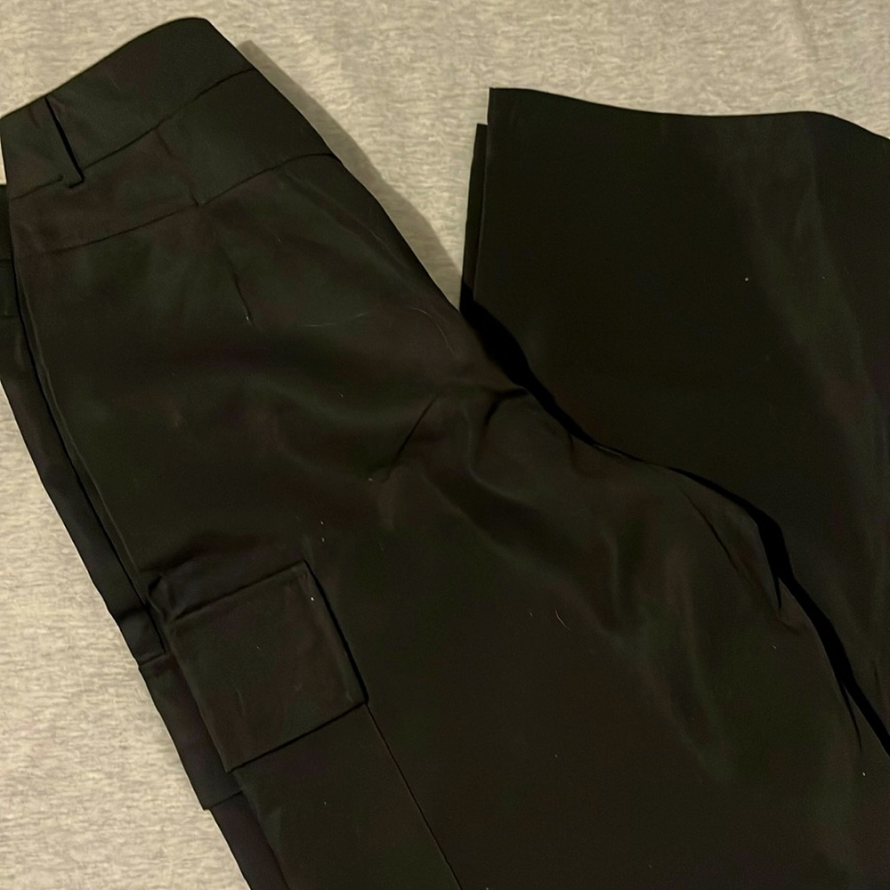 Black wide leg pants